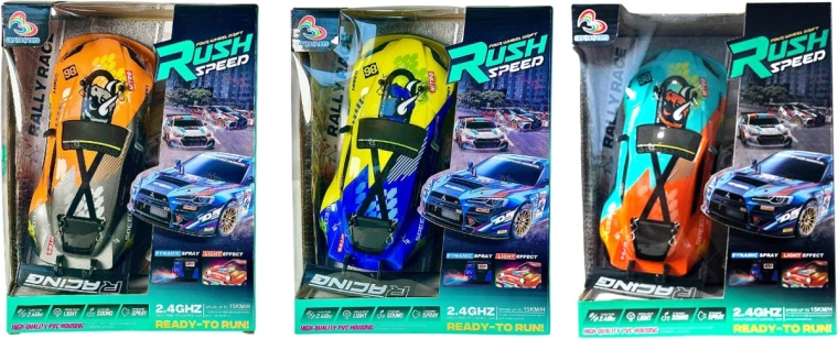 Drift RC auto na daljinsko upravljanje sa svjetlima, zvukovima i parom + punjač