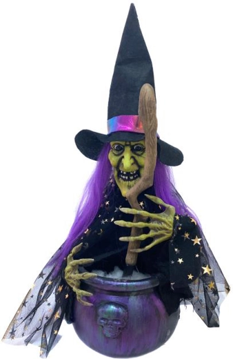 Party decoration Witch with Cauldron