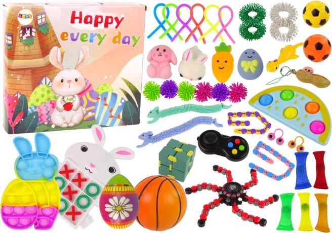 Uskršni set fidget igračaka Pop It i squishy antistres – 42 komada