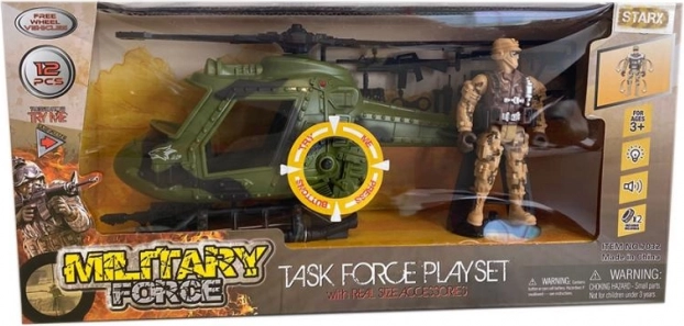 Set vojne helikoptere i figure vojnika