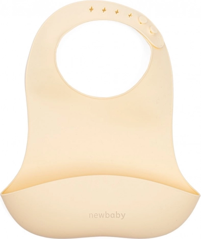 Silikonska podbradnica New Baby bež 28 cm