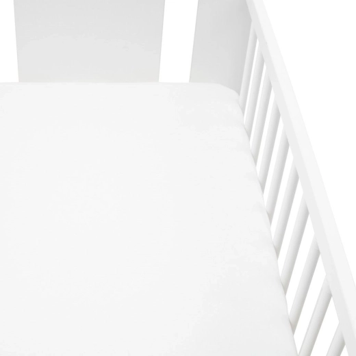 Jersey plahta za dječji krevetić NEW BABY 120 × 60 bijela