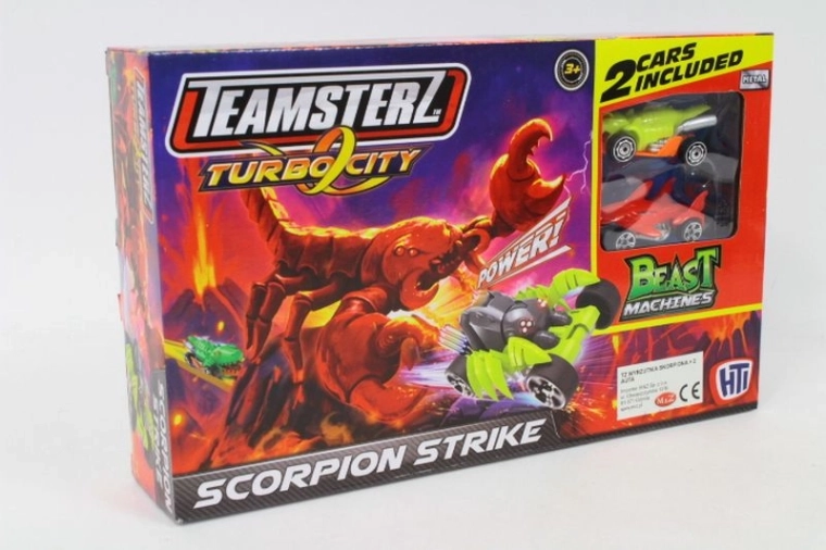 Teamsterz Beast Machines tor: napad škorpiona + 2 autića