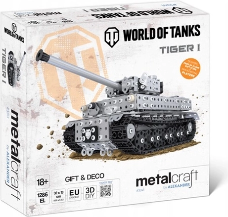 Metalcraft World of Tanks metalni model tenka Tiger I