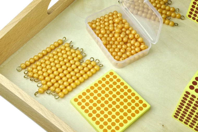 Bead material for counting and composing quantities