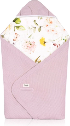 Lionelo povoj Pink Flower od bambusa i pamuka
