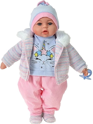 Interactive baby doll with sound in Polish