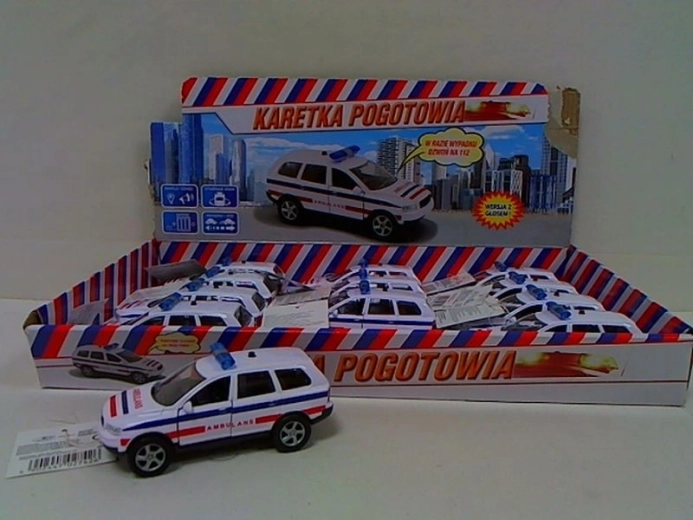Ambulantno vozilo 11 cm sa svjetlom i zvukom (poljske govorne poruke)