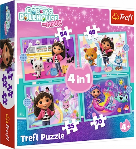 Puzzle 4u1 Gabby’s Dollhouse – avanture