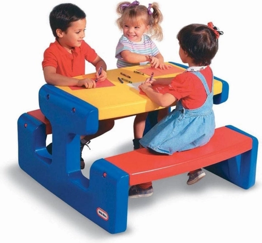 Veliki piknik stol za djecu Little Tikes - Osnovne boje