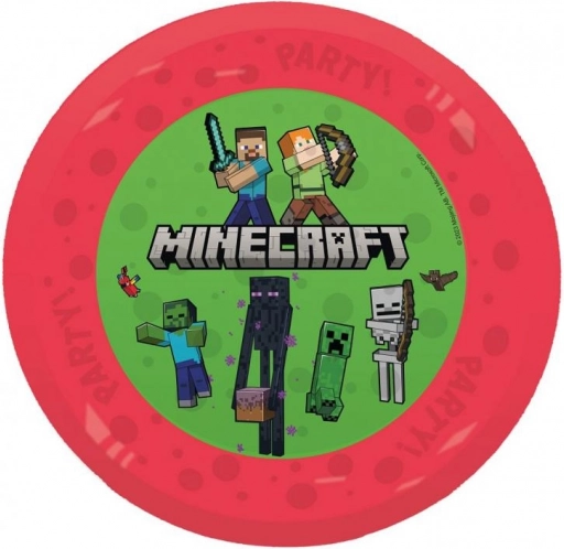 Višekratni plastični tanjur s motivom MINECRAFT od Godan 21 cm