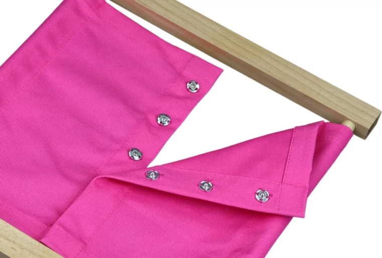 Practising snap fasteners step by step