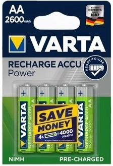 Varta punjive baterije AA 2600 mAh Ready2Use, 4 kom