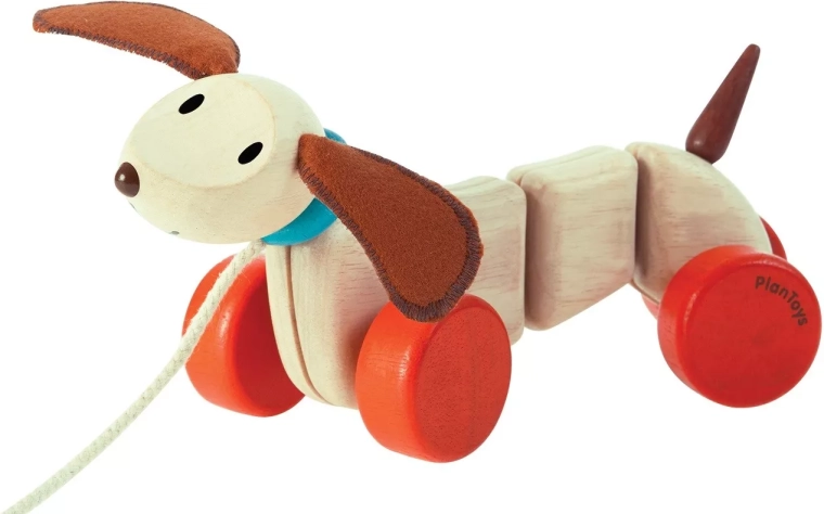 Drvena igračka štene na potez PlanToys