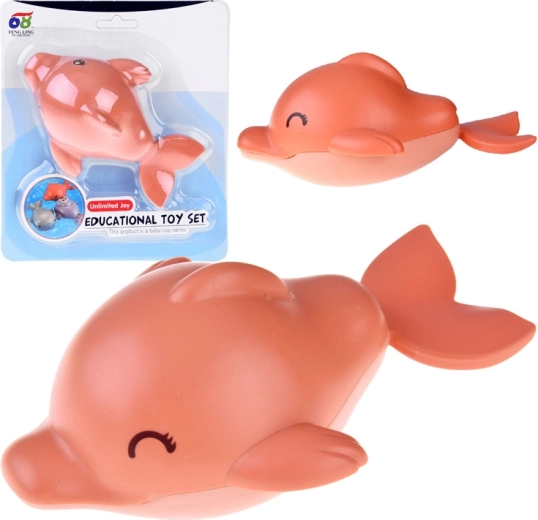 Wind-up floating bath toy dolphin - 1 piece