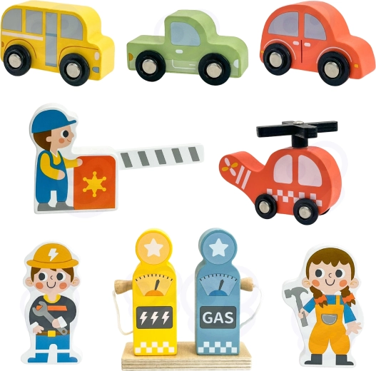 Bogati set vozila i figurica