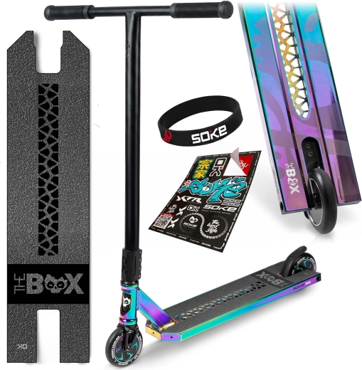 Freestyle romobil Soke Box kameleon (SCS, ABEC-9, Hollow Core 110 mm)