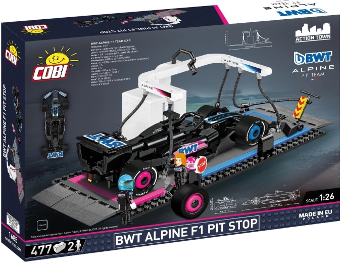 Officially licensed Alpine F1 pit stop