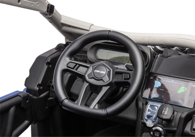 Can-Am Maverick Turbo RR ride-on electric car – blue-grey, painted finish