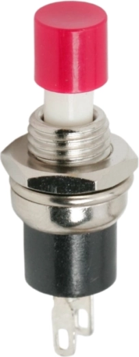 Panel-Mount Round Red Push Button