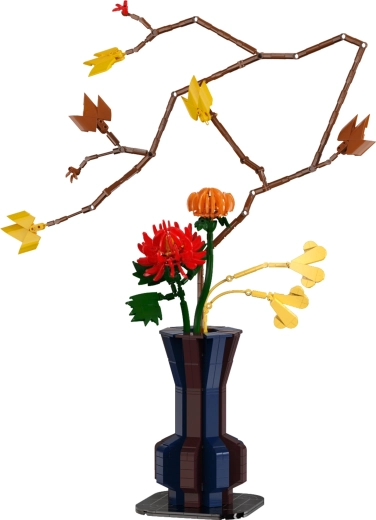 Konstruktorski set CaDA Floral Art Autumn Ember – cvjetni aranžman 61 cm, 794 dijela