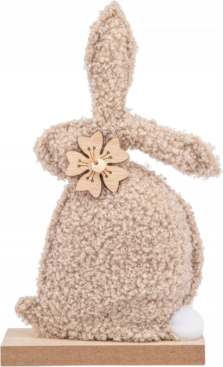 Bouclé dekorativna figurica zeca bež 22 cm