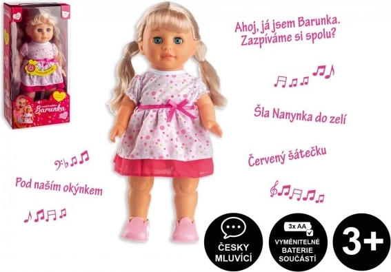 Lutka Barunka koja hoda i pjeva na češkom 42 cm