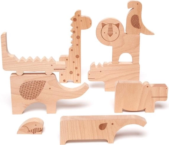 Drvene puzzle Safari od Petit Collage