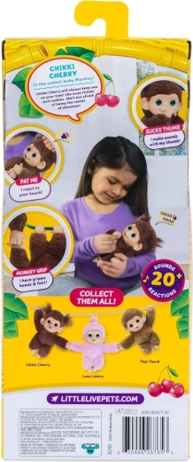 Little Live Pets Chikki Cherry Interactive Mini Monkey