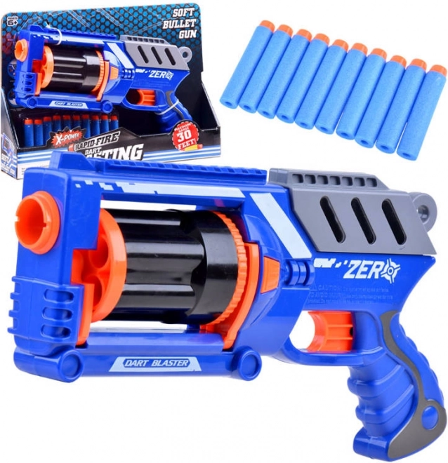 Plastični pištolj Blaster s 10 pjenastih metaka