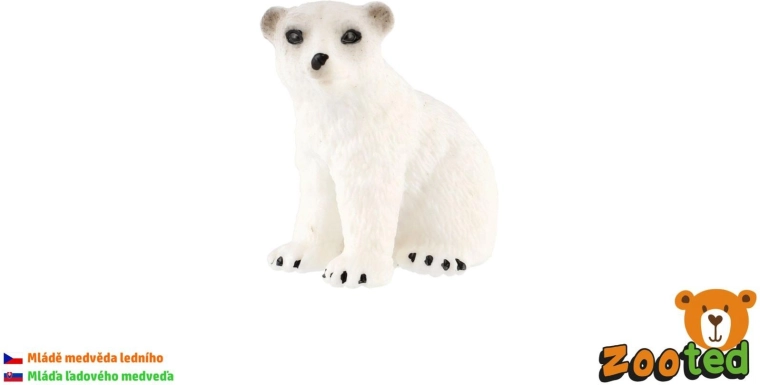 4 cm Polar Bear Cub Figurine