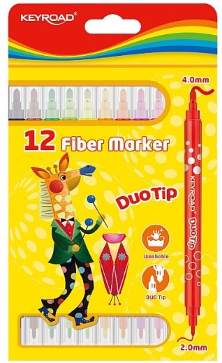 Keyroad Duo Markers, set of 12 colors