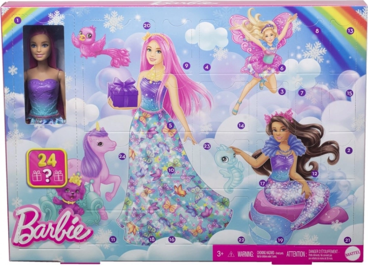 Adventski kalendar Barbie Dreamtopia s lutkom i 24 iznenađenja