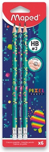 Grafitna olovka Maped Pixel Party HB, 6 kom