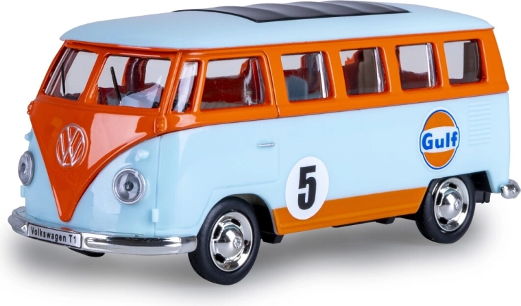 Metal Volkswagen T1 Model, Light Blue, 1:38