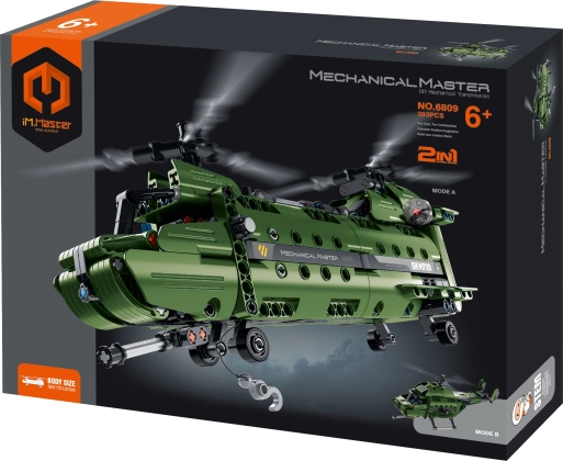 Konstrukcijski set helikoptera 2-u-1 iM.Master 34 cm