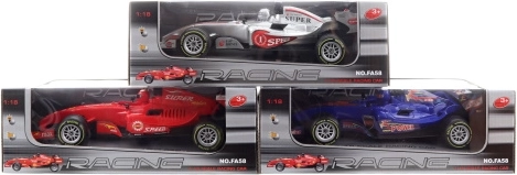 Battery-powered Formula car with light and sound