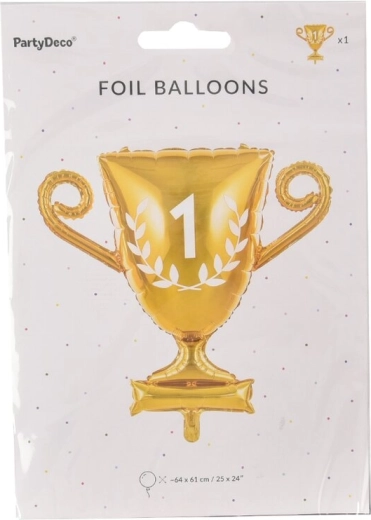 Folijski balon u obliku zlatnog pehara
