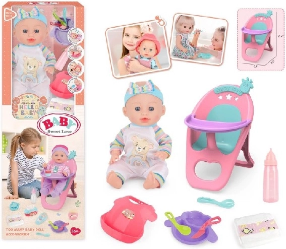Baby Sweet Love lutka beba sa setom za hranjenje