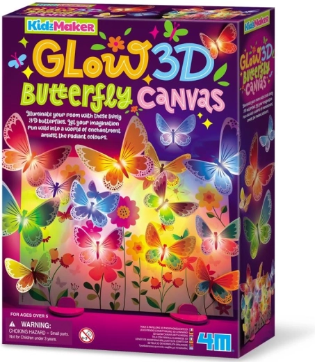 KidzMaker svjetleće 3D platno s leptirima