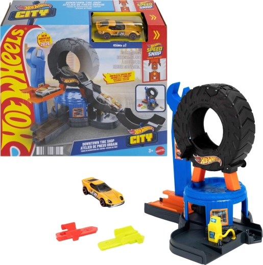 Hot Wheels City radionica s rasklopivom gumom i autićem