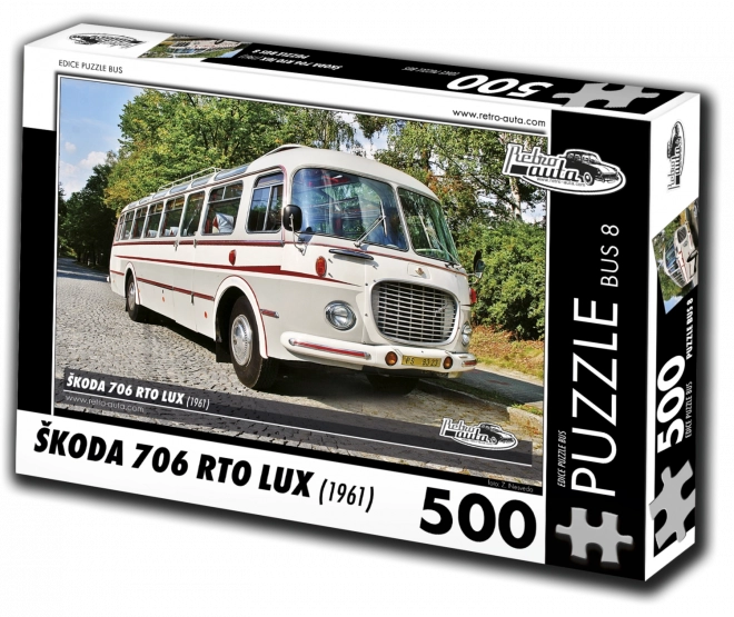 Puzzle Retro-automobili Škoda 706 RTO LUX – autobus, 500 dijelova