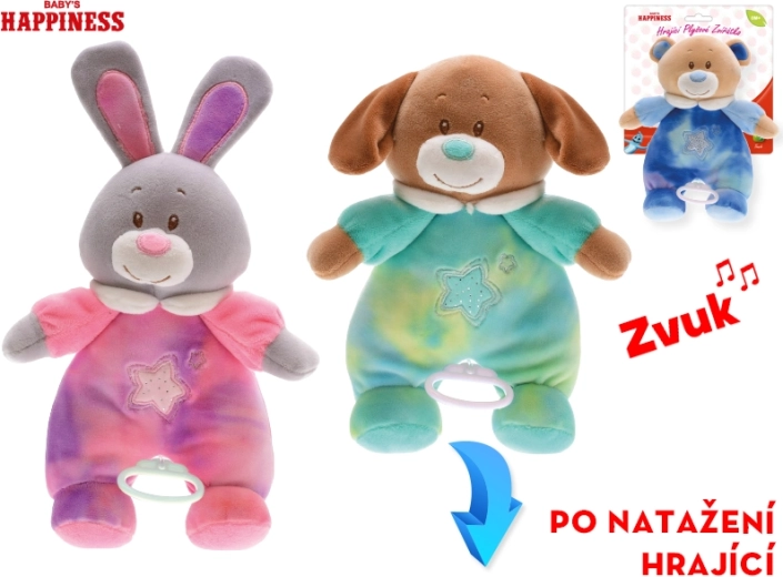 Plišana životinjica s melodijom Baby Happiness 26 cm