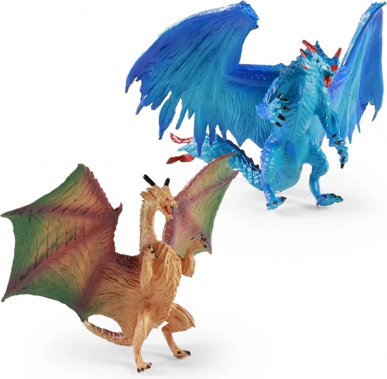 Set dva plastična zmaja 12 cm