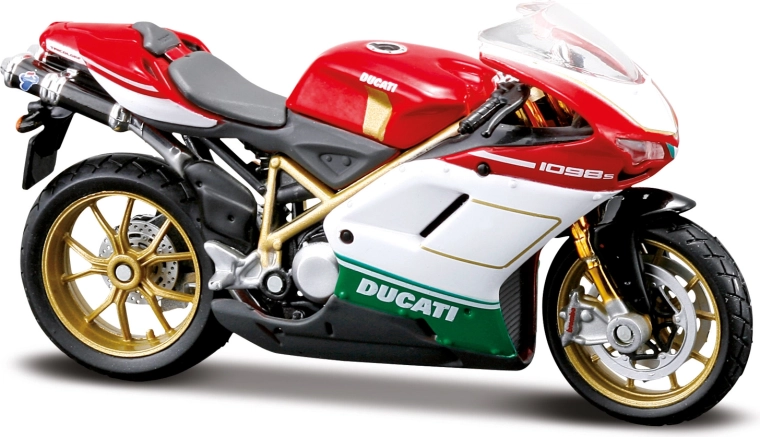 Maisto motocikl Ducati 1098 S Tricolore 1:18