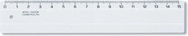 Ravnalo 15 cm prozirno KOH-I-NOOR