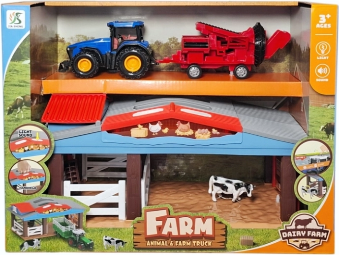 Farm playset: farm with accessories with light and sound - 1 piece