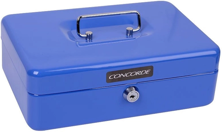 Metal cash box CONCORDE 33, blue