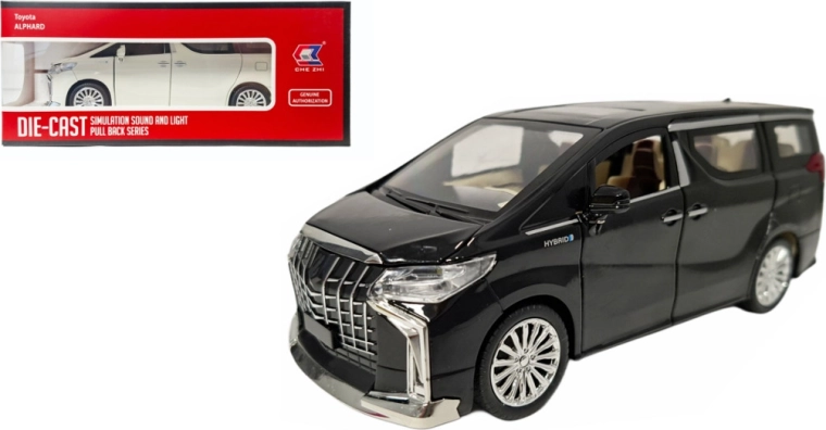 Toyota Alphard 1:24 metalni model sa svjetlom i zvukom