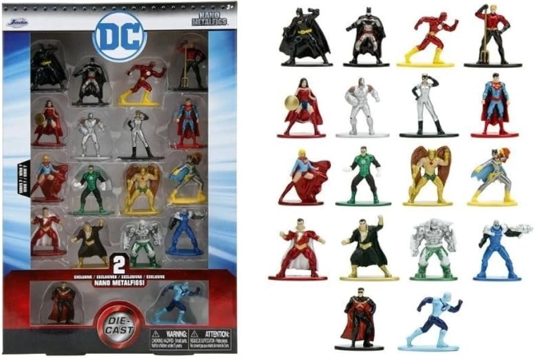 Metalne kolekcionarske figurice DC – set od 18 kom, serija 7 (mjerilo 1:65)